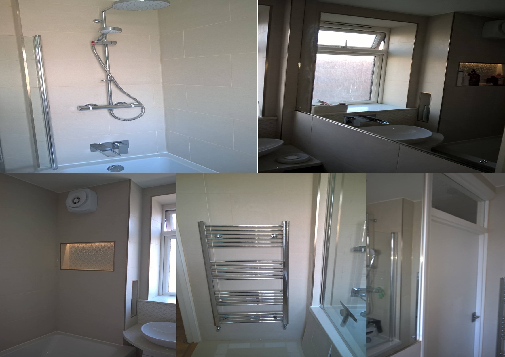 Modern bathroom renovation in Kingston upon Thames