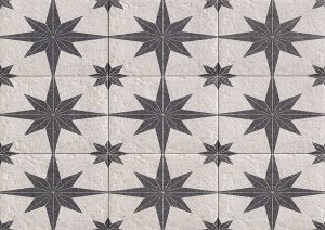 Geometric Patterned Porcelain Floor Tiles